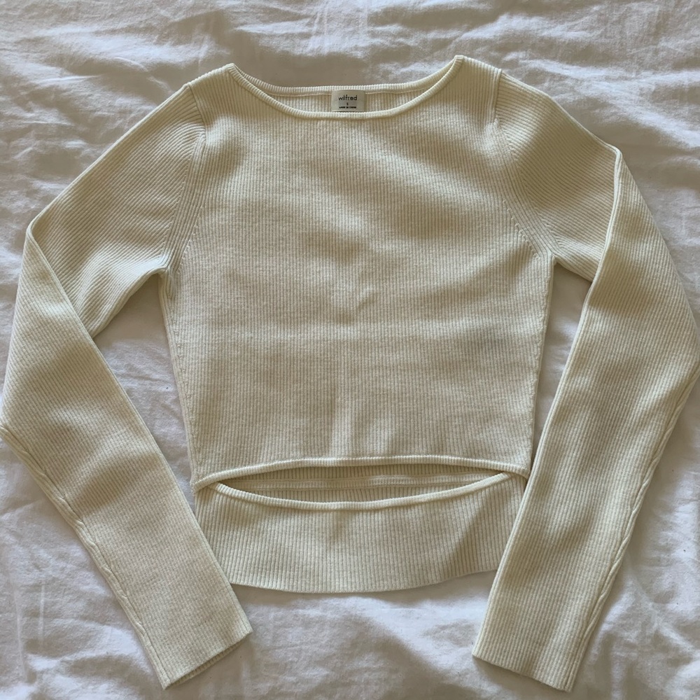 wilfred (aritzia) yacine knit long sleeve